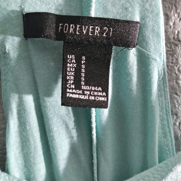 Aqua Blue Tank Top/Blouse - Picture 2 of 3